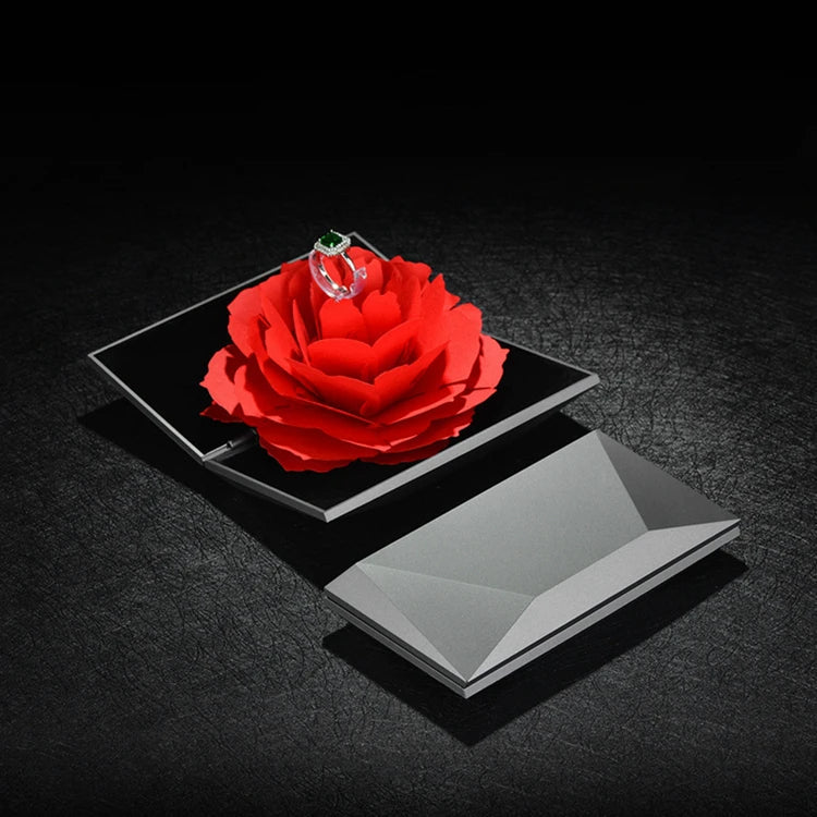 Rotating rose gift box