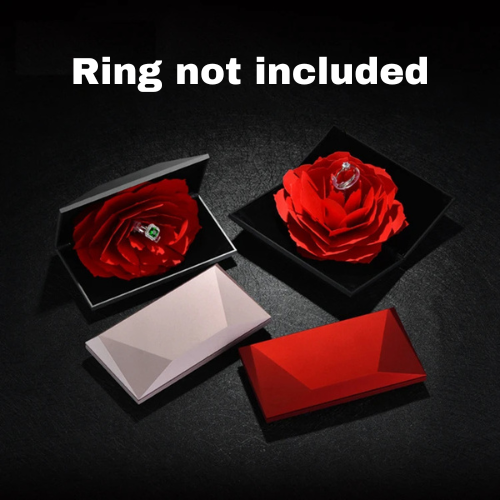 Rotating rose gift box