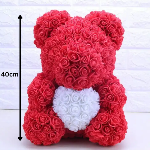 Heart Rose Bear ( With Box )