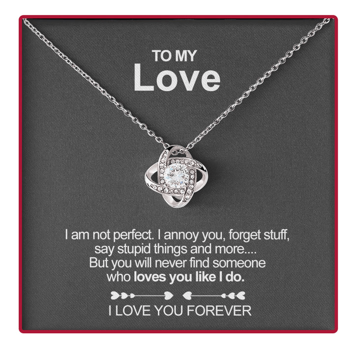 Sterling Silver Necklace - With Real Rose - To My Love Letter